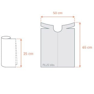 Dental Bibs Roll, PP+Foil, Plus