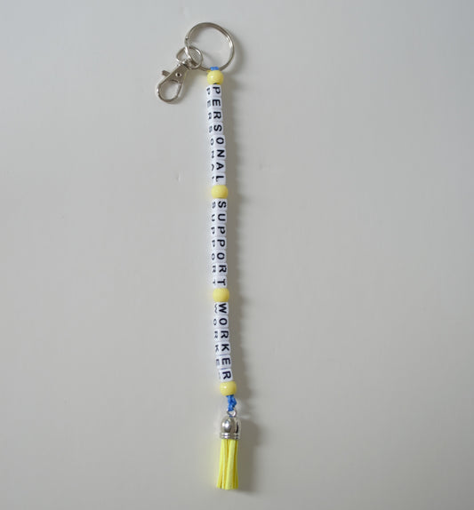 Keychain, Beaded 3 Words