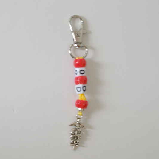 Keychain Clip, Beaded, 2