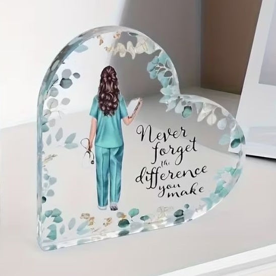 Desktop Decor - Never Forget the Difference You Make, Acrylic Plaque