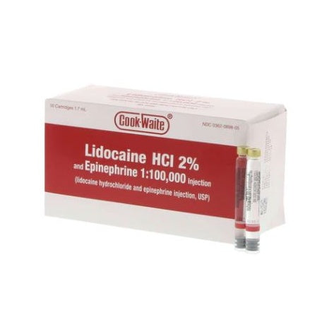 Lidocaine 1:100M Anesthetic (Red)