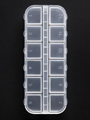 Storage Box, 12 Holes with Cap