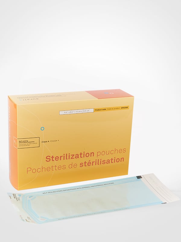 Sterilization Pouches, 2 1/4 x 4
