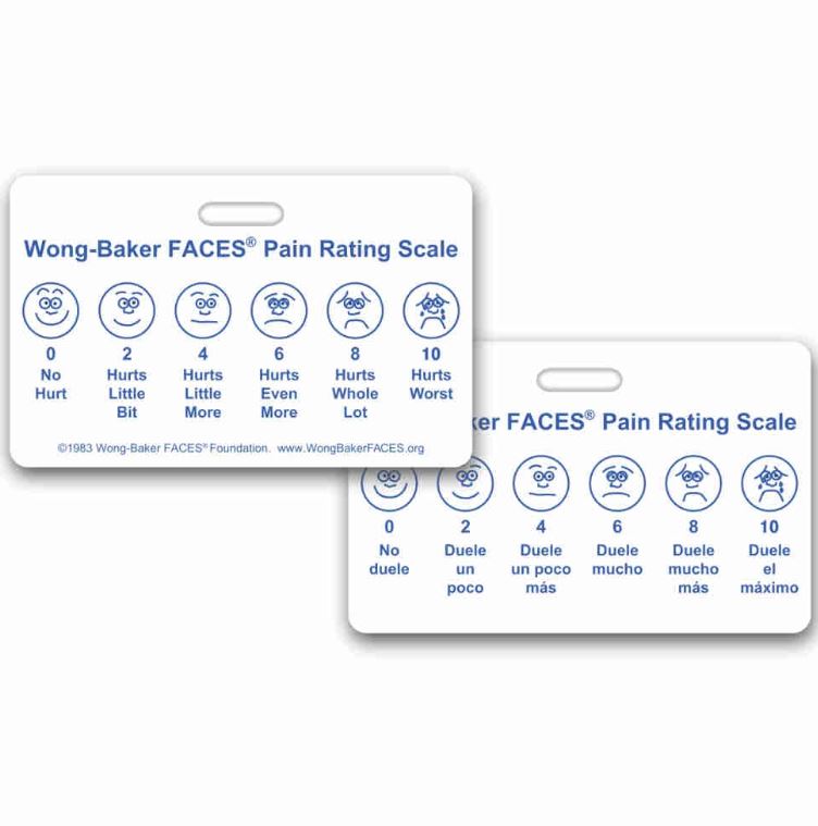 Reference Card - Wong Baker Faces 2