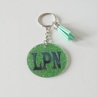 Keychain, Acrylic, Medical Job Title