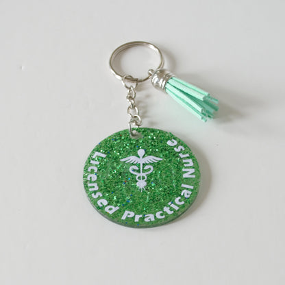 Keychain, Acrylic, Medical Job Title