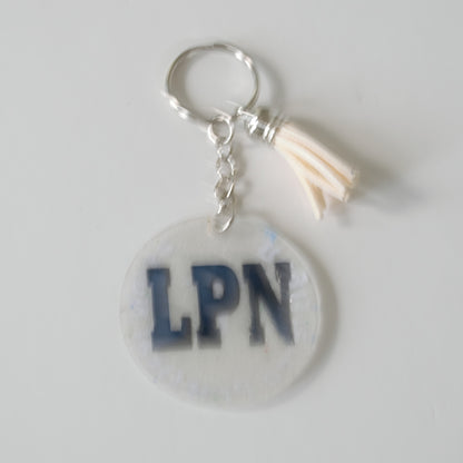 Keychain, Acrylic, Medical Job Title