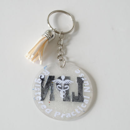 Keychain, Acrylic, Medical Job Title