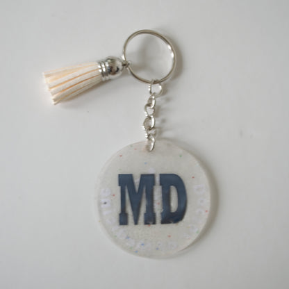 Keychain, Acrylic, Medical Job Title
