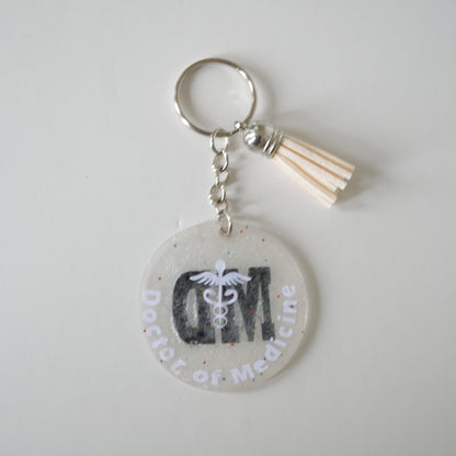 Keychain, Acrylic, Medical Job Title