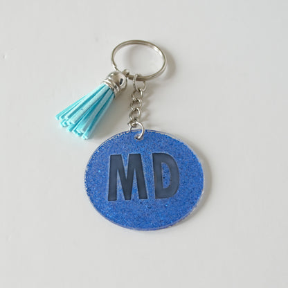 Keychain, Acrylic, Medical Job Title