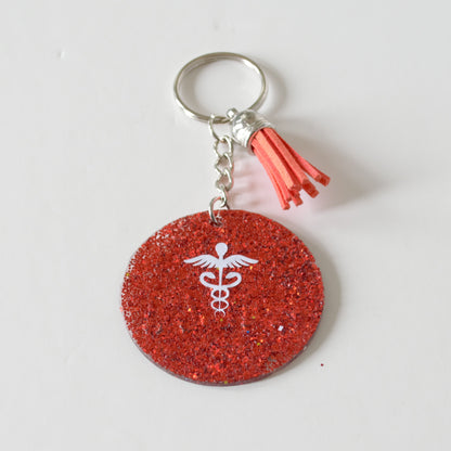 Keychain, Acrylic, Medical Job Title