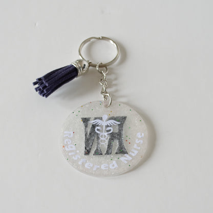 Keychain, Acrylic, Medical Job Title