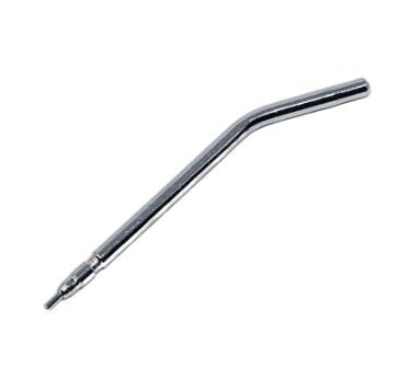 A curved chrome metal extension bar with a pointed tip, shown on a plain white background.