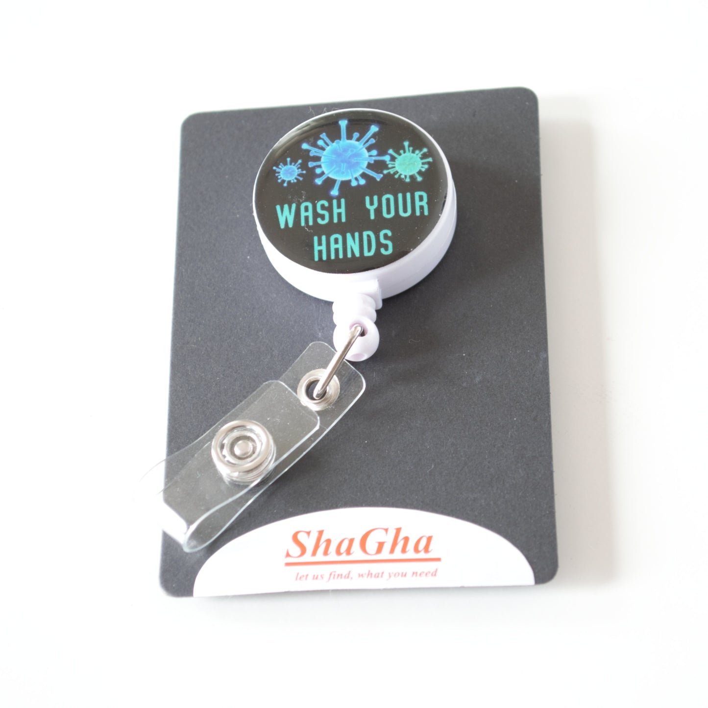 I Badge Reel, Wash Your Hands