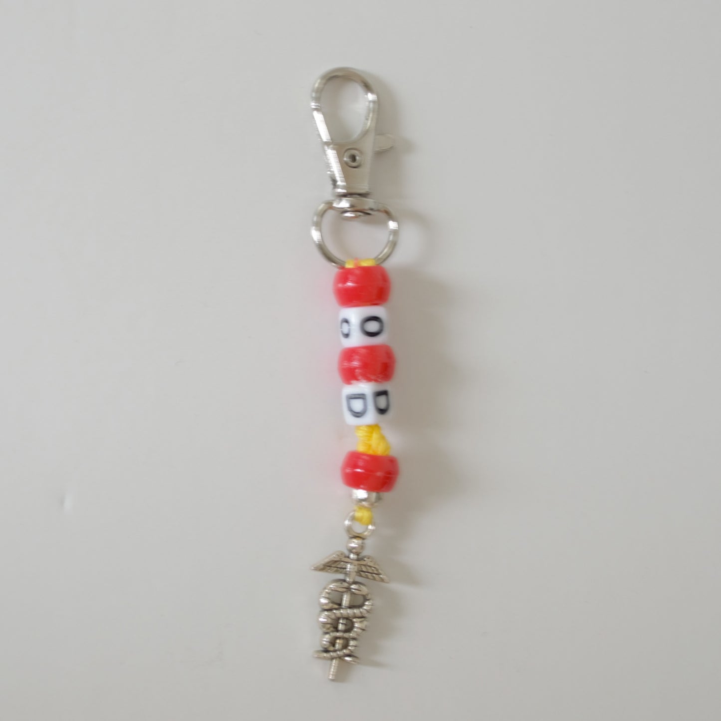 Keychain Clip, Beaded, 2