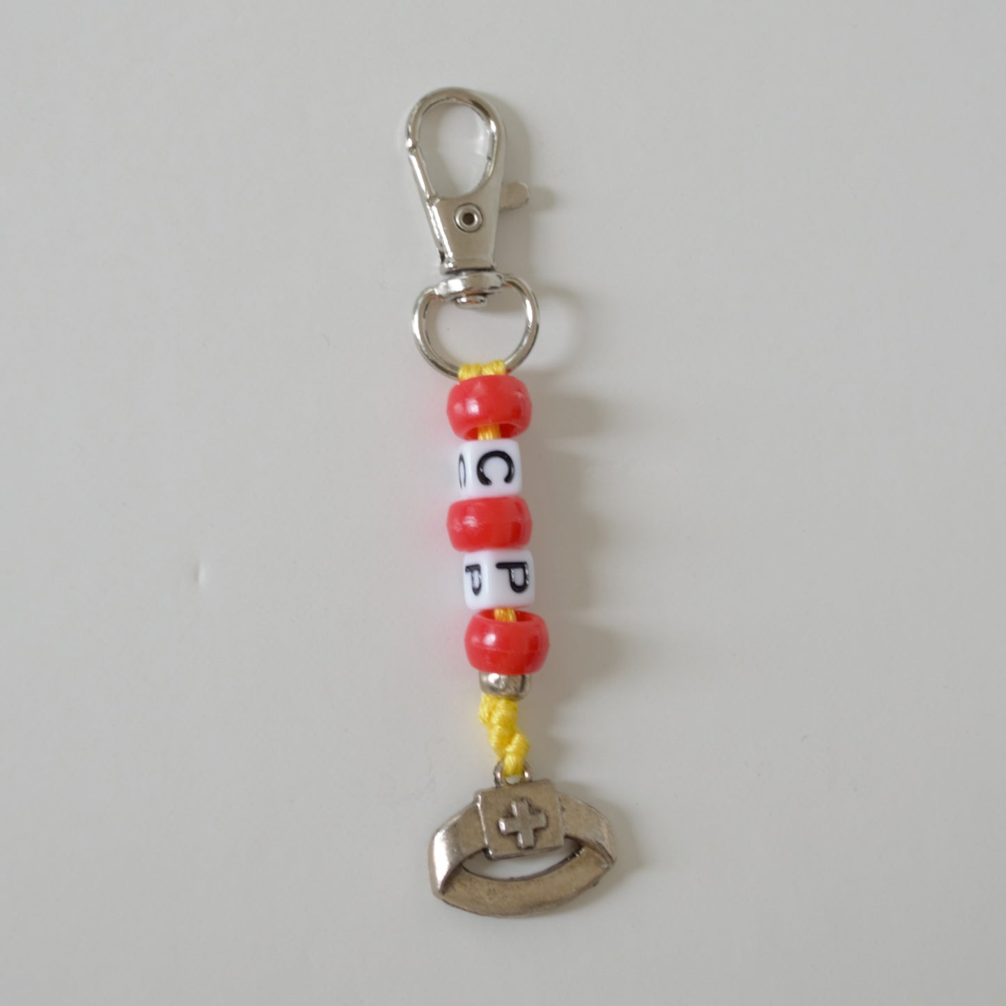Keychain Clip, Beaded, 2