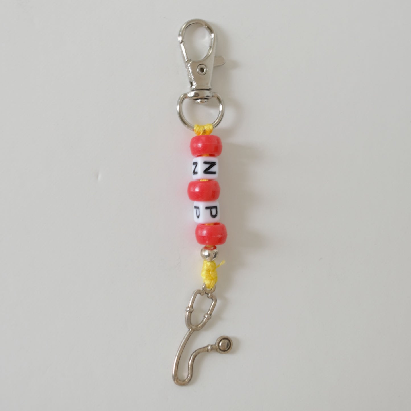Keychain Clip, Beaded, 2