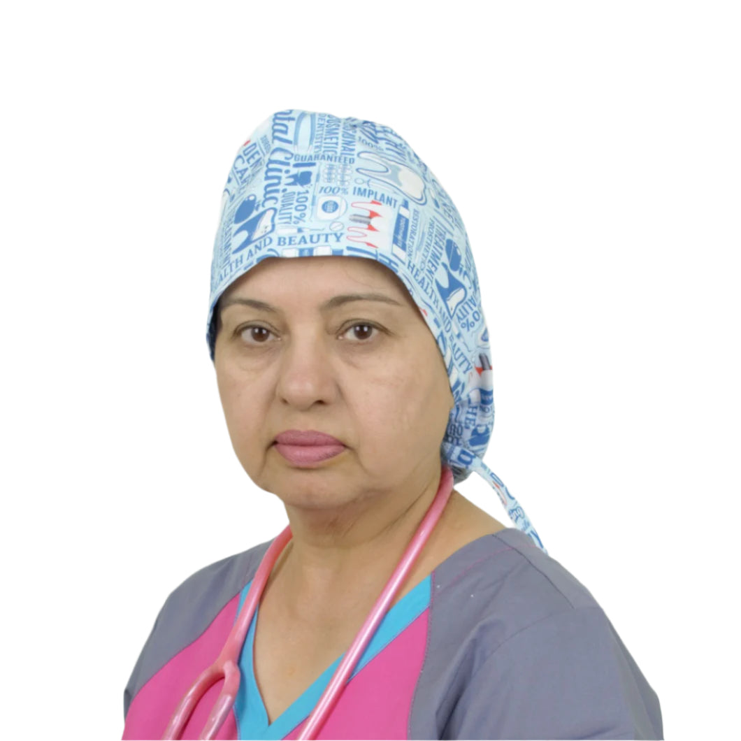 PD02 - Ponytail Dental Scrub Cap
