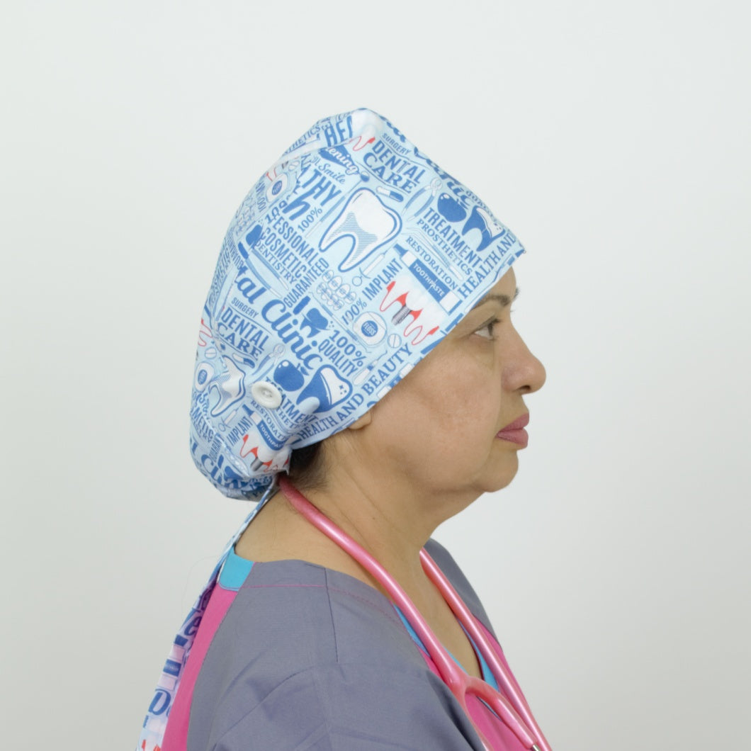 PD02 - Ponytail Dental Scrub Cap