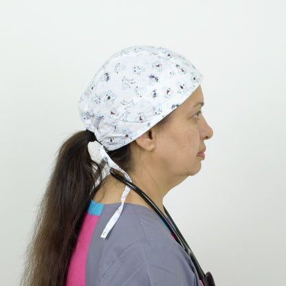 XD01 - Pixie Style Dental Scrub Cap