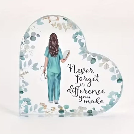 Desktop Decor - Never Forget the Difference You Make, Acrylic Plaque