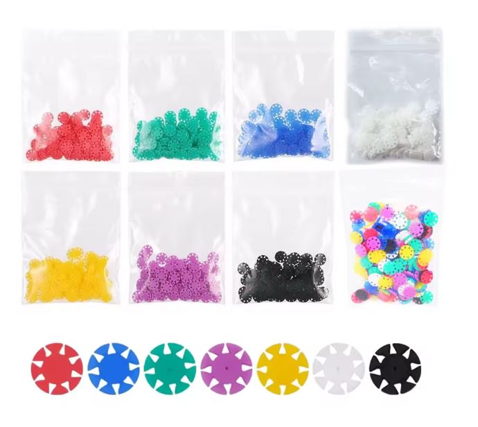 Endo File Stoppers Silicone Marking Circle Ring Counting Dentist Tool