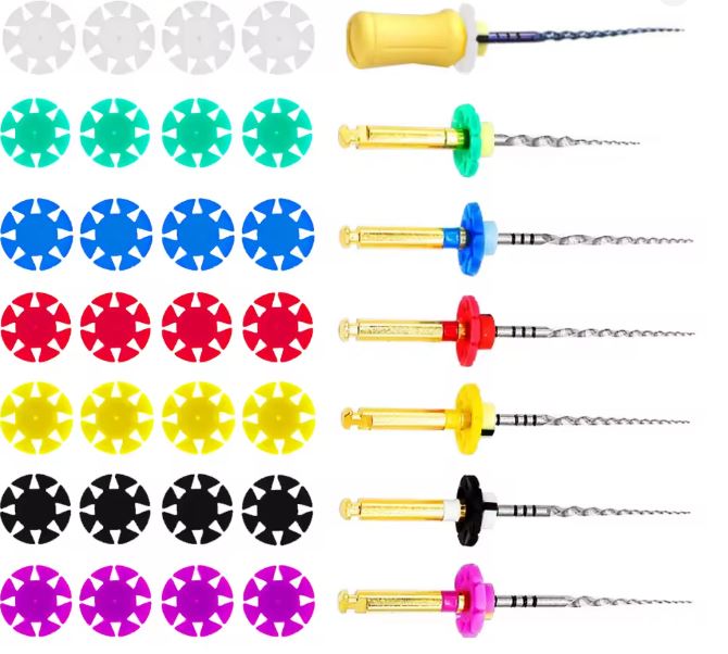Endo File Stoppers Silicone Marking Circle Ring Counting Dentist Tool