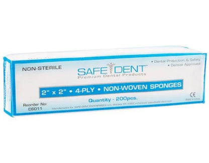 Cotton Gauze, 4 Ply, 2x2 SD