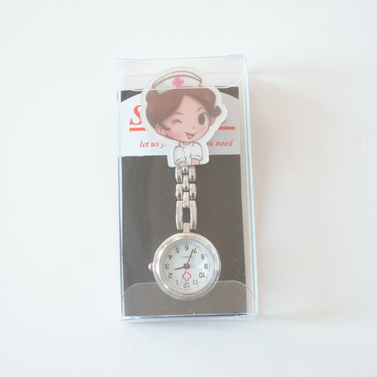 Lapel Watch, Nurse Cute Cartoon