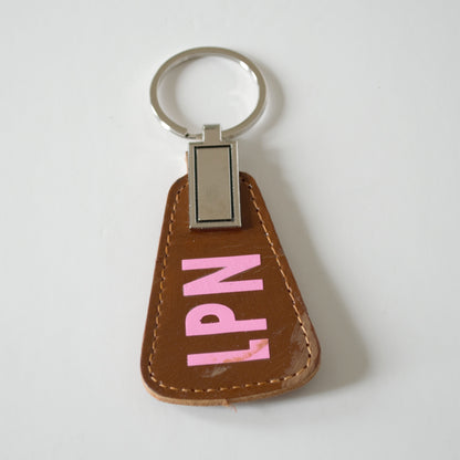Keychain, Leather / Job Title