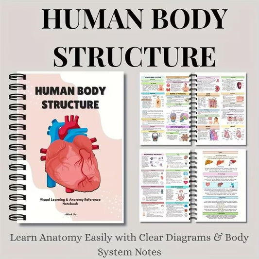 Notebook - Human Body Structure Visual Anatomy