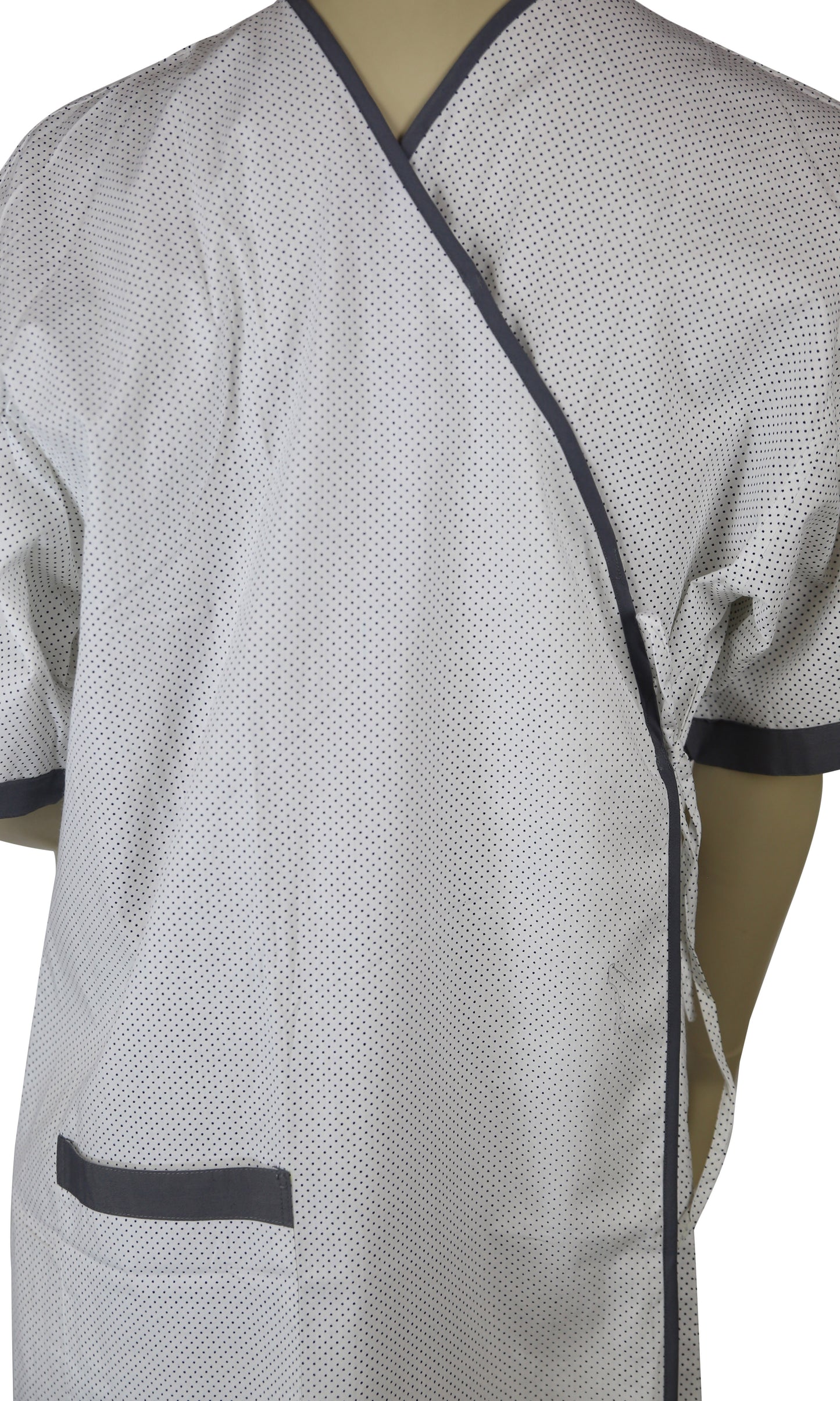 Medical Exam Gown, Open Front Side, D