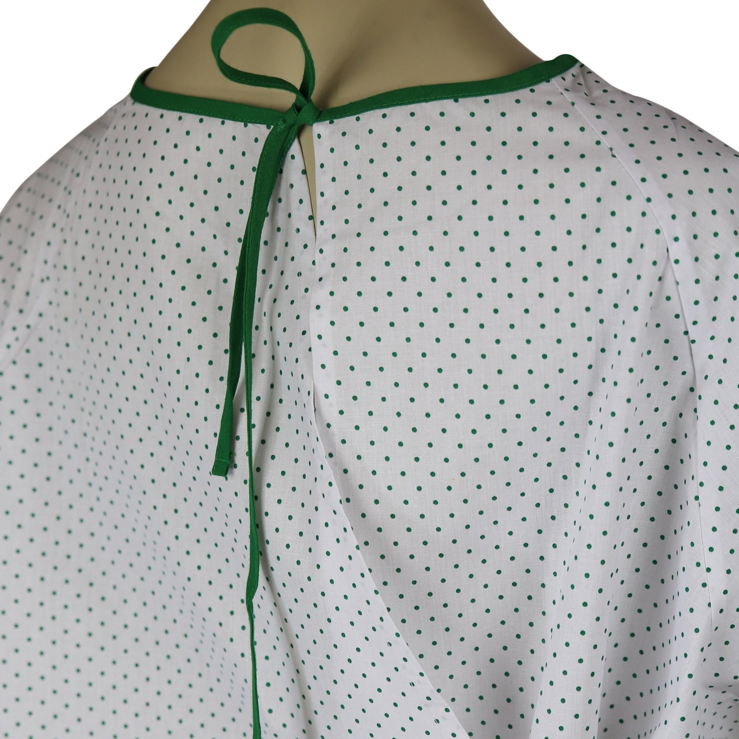 Medical Exam Gown, Open Back Side, Dots Print