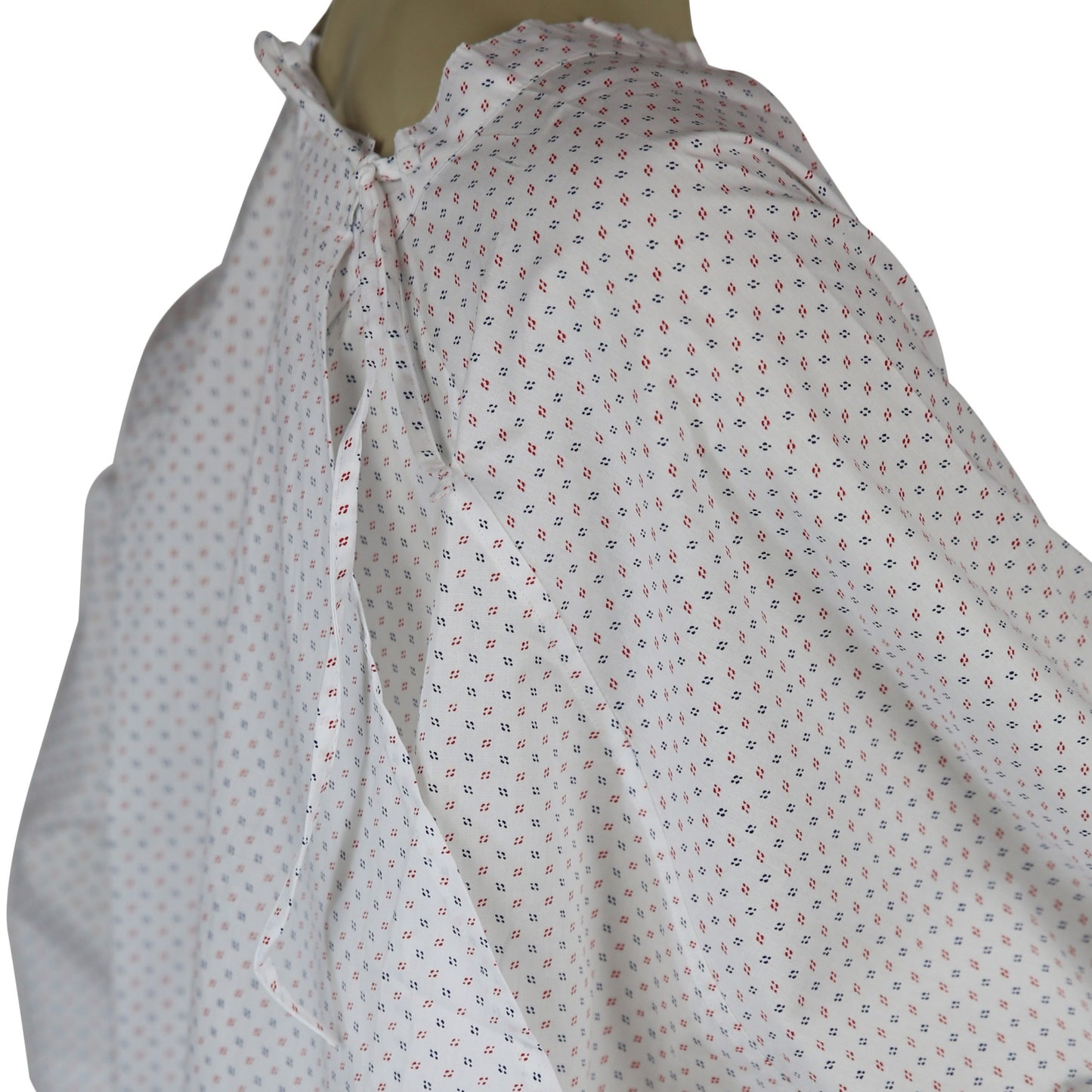 Medical Exam Gown, Open Back Side, White Base