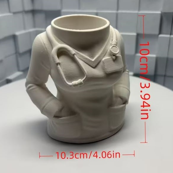 Desktop Pen Holder - Female Doctor