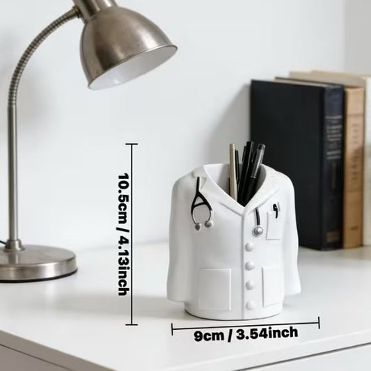 Desktop Pen Holder - Doctor Coat