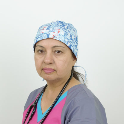 XD07 - Pixie Style Dental Scrub Cap