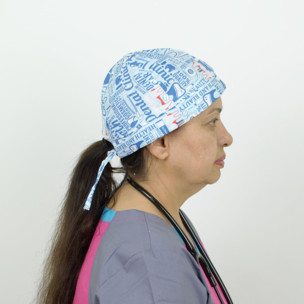 XD07 - Pixie Style Dental Scrub Cap