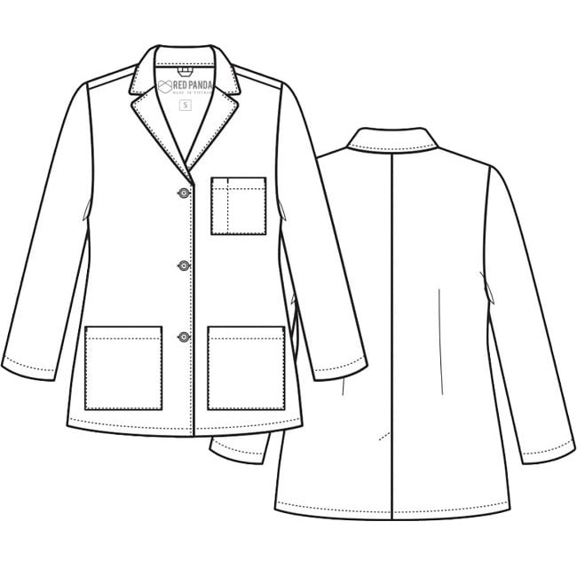 Red Panda Lab Coat, 7116