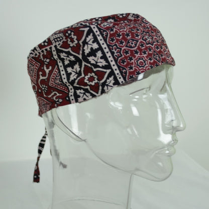 CG02 - Scrub Cap, Sindhi Ajrak