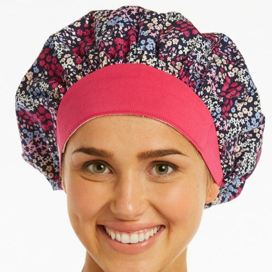 Floral Scrub Cap