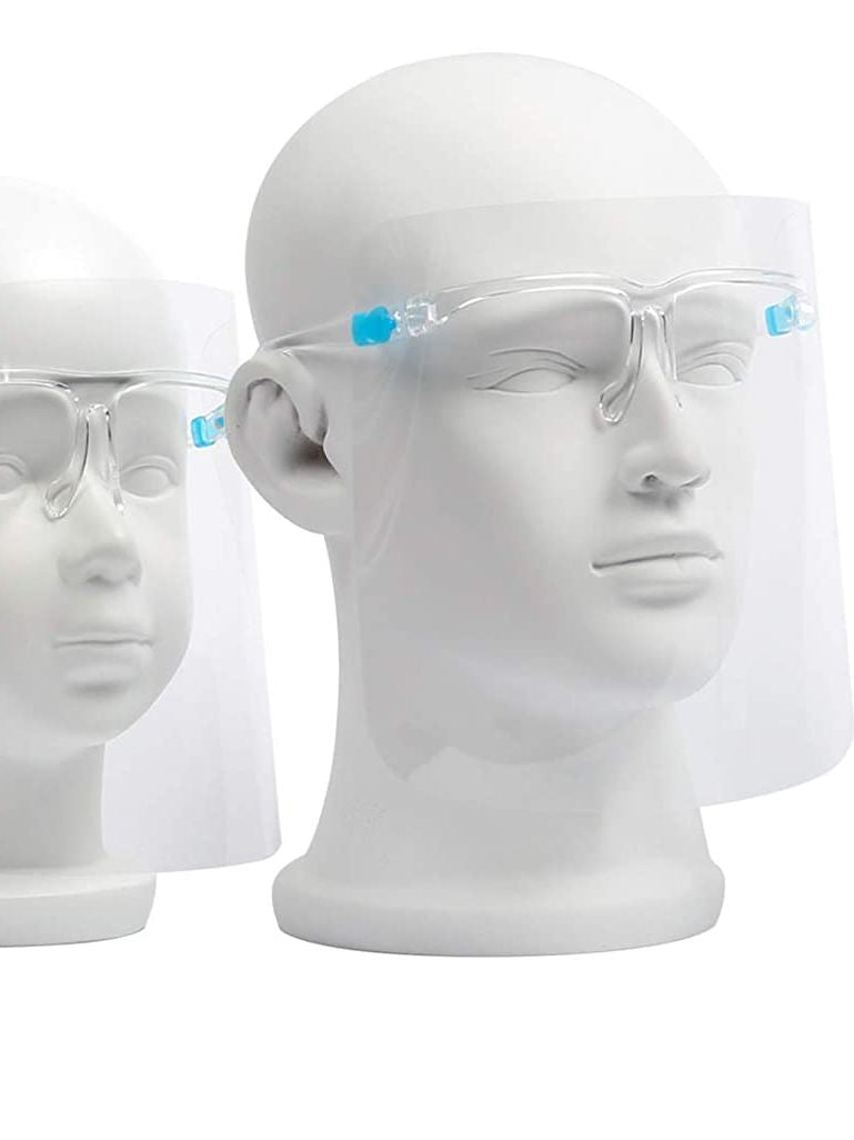 Face Shield with Glasses Frame