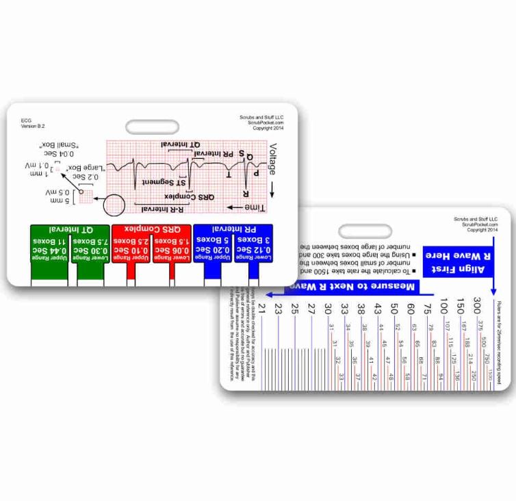 Reference Card - EKG Ruler-n-Diagram Kit