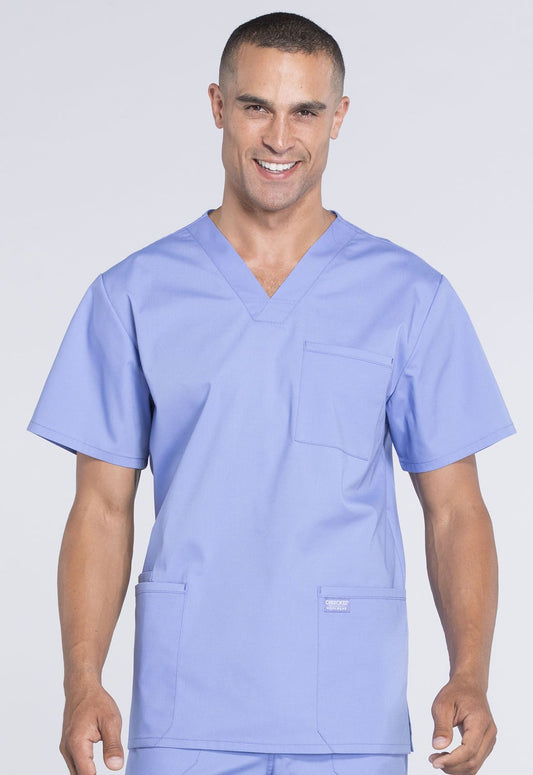 Scrub Top, Men V-Neck